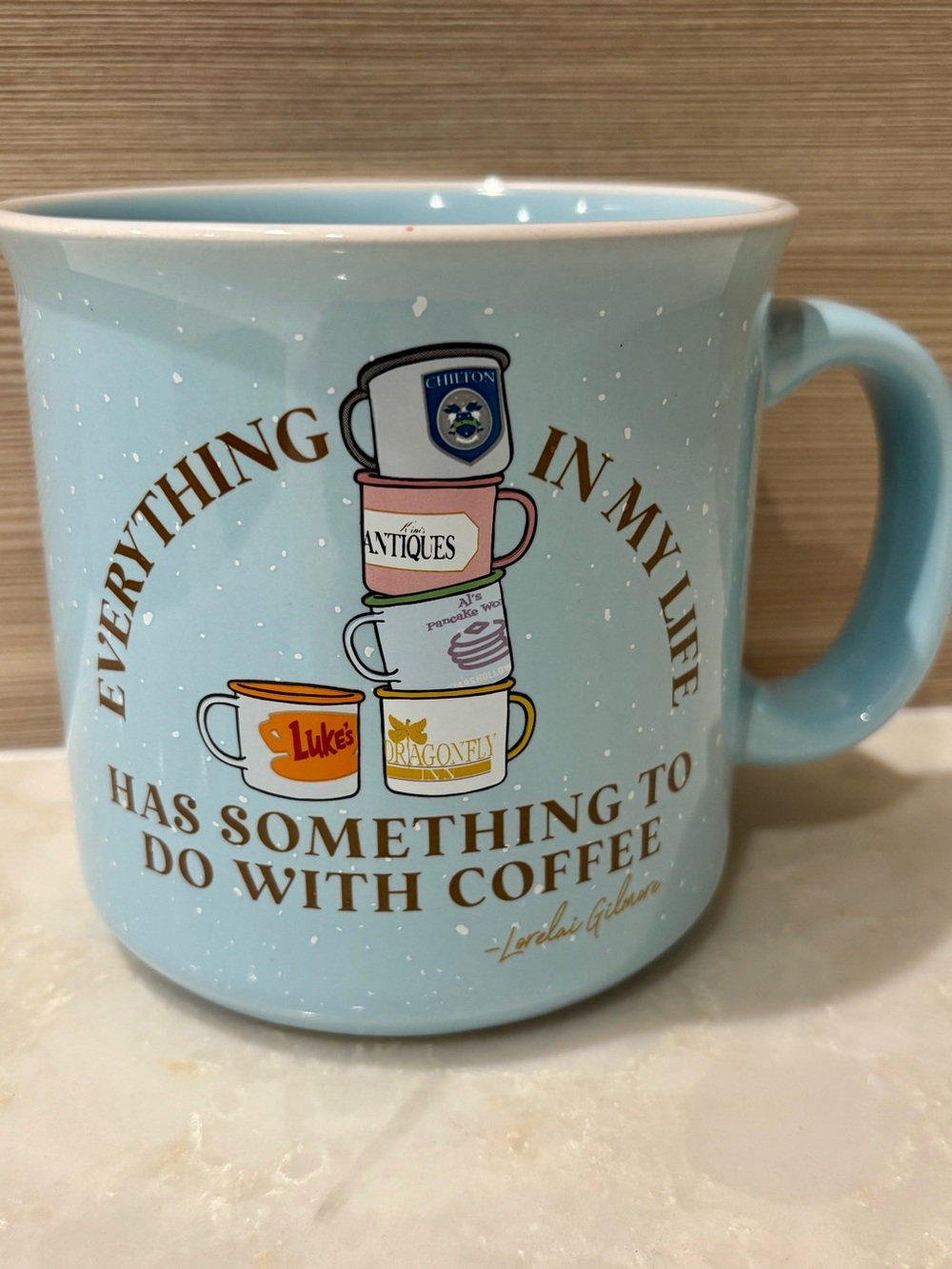 NWT Gilmore Girls Mug - 'Everything in My Life Has Something to Do With Coffee'